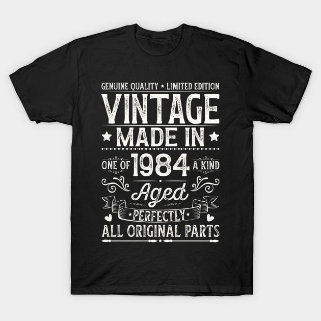 Vintage 1984 40th Birthday T-Shirt by Etopix